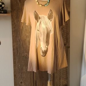 Wildfox  oversize graphic T shirt , with low back